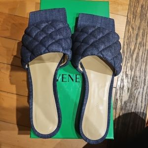 Bottega Veneta Padded Sandal Denim Indigo $890. Size:41